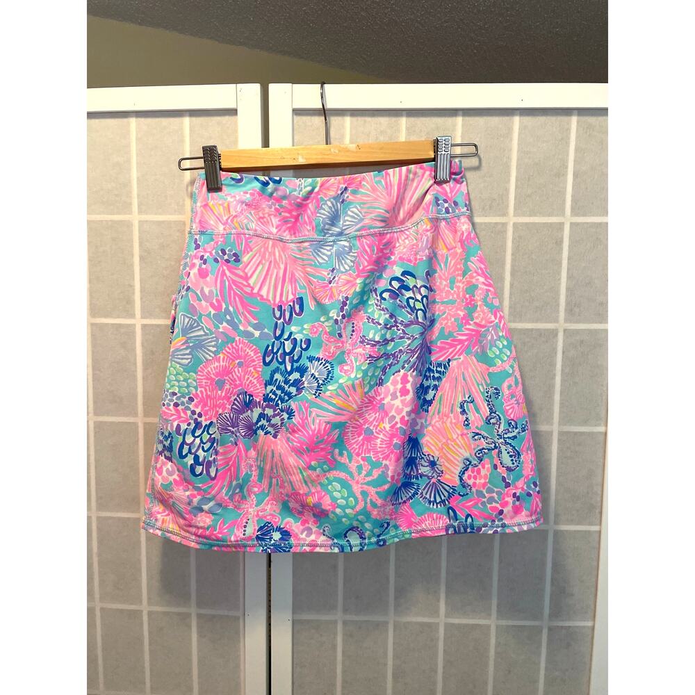 Lilly Pulitzer Luxletic Maryana Skort UPF 50 Splendor In The Sand Golf Tennis XS - Picture 3 of 5